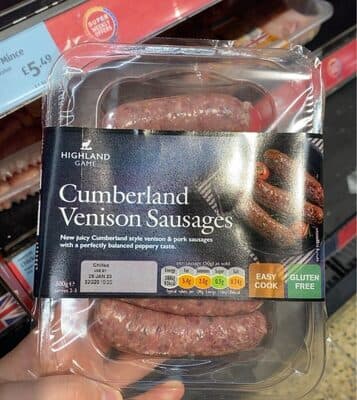 Cumberland Venison Sausage