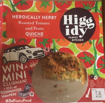Heroically Herby Roasted Tomato and Pesto Quiche
