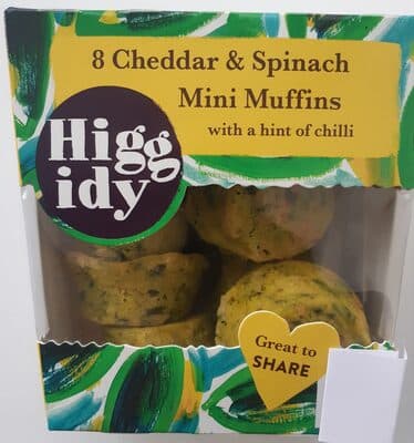 cheddar & spinach mini muffins