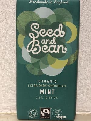 Chocolate negro con menta ecolgico producto vegano