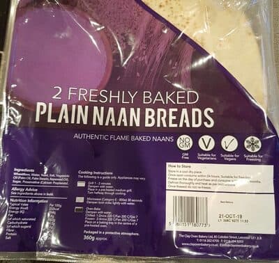 Plain Naan Bread