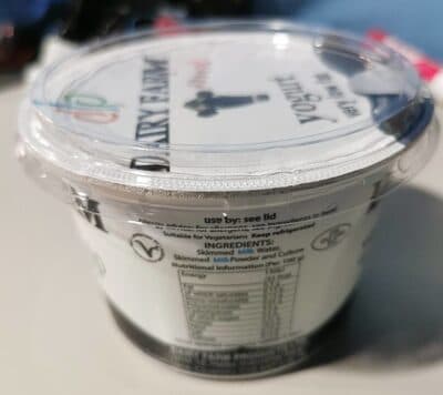 Yogurt very low fat