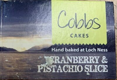 Cranberry & pistachio slice