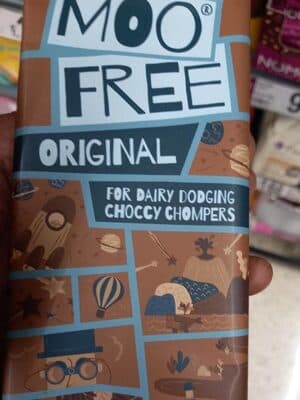 Moo Free Dairy Free Vegan Original Chocolate Bar 80g