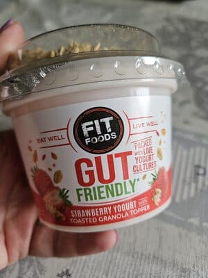 Gut Friendly Strawberry Yoghurt