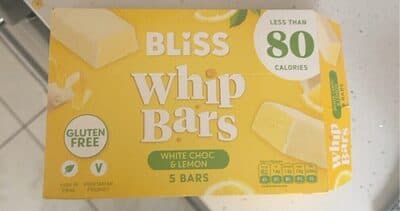Whip bar white choc & lemon