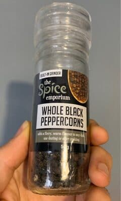 Whole Black Peppercorns