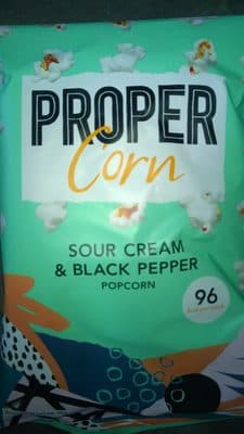 Propercorn Sour Cream & Black Pepper Popcorn