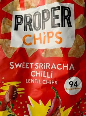 Sweet Sriracha Chilli Lentil Chips