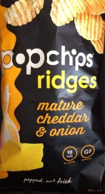 Popchips Ridges Mature Cheddar & Onion