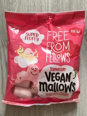 Strawberry vegan mallows