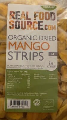 Organic Dried Mango Strips