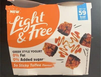 Greek Style Yoghurt Sticky Toffee Flavour