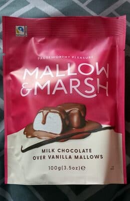 Mallow & Marsh Vanilla Marshmallows Coated in Milk Chocolate