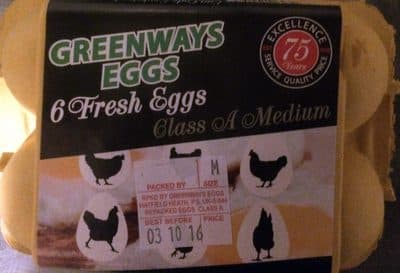 Fresh Eggs Class A Medium