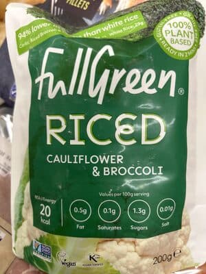 Riced cauliflower n broccoli