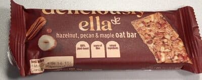 Hazelnut, pecan and maple oat bar