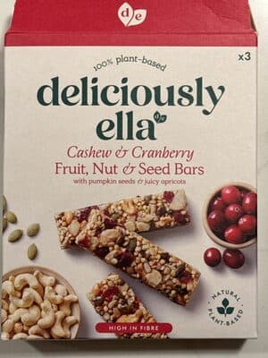 Cashew & Cranberry - Fruit, Nut & Seed Bars