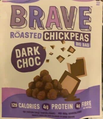 Roasted chickpeas dark choc