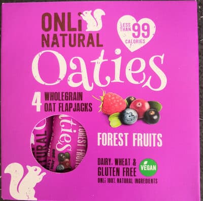 oaties wholegrain oat flapjacks forest fruits
