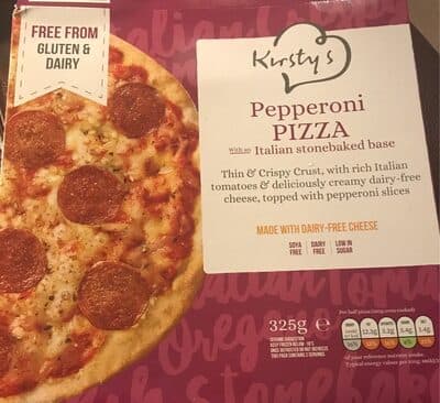 Gluten dairy free pepperoni pizza