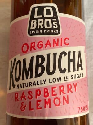 Organic Kombucha Raspberry & Lemon
