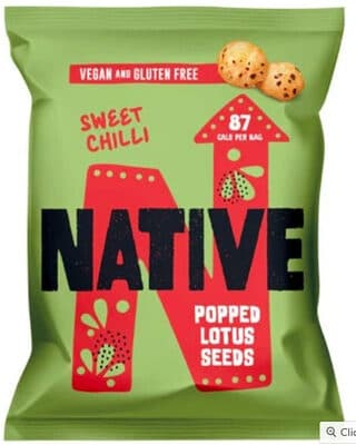 Popped lotus Seeds Sweet Chilli and Lime