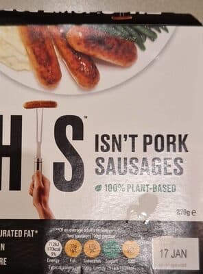 This isn't pork sausages