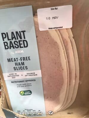 Meat free ham slices