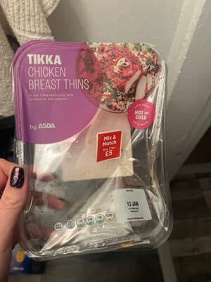 Tikka chicken thins