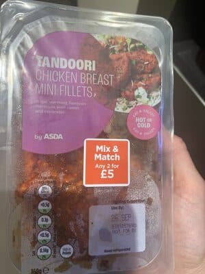 Tandoori chicken breast mini fillets