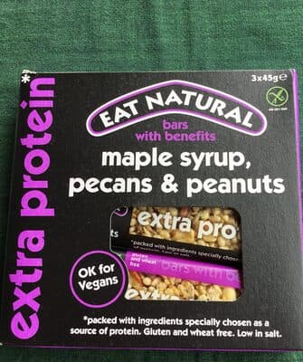 Maple syrup pecans & peanuts bar
