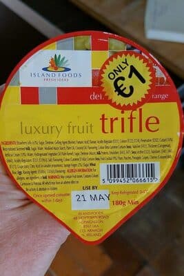 Luxury fruit trifle