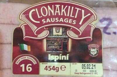 Irish Pork Sausages