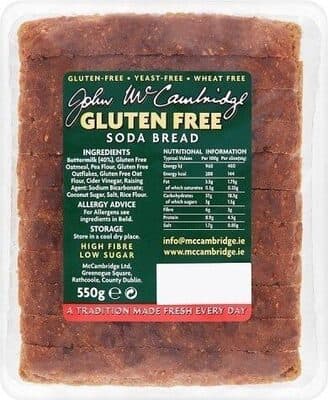 McCambridge Gluten Free Soda Bread