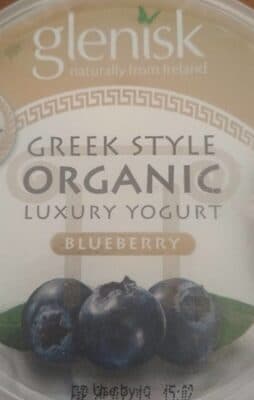 Greek style Organic Luxury Yogurt (Blueberry)