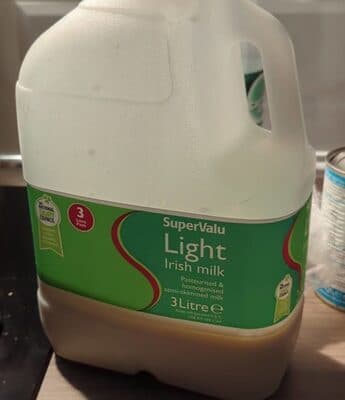 Light Irish milk