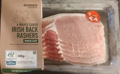 Maple Cured Irish Back Rashers