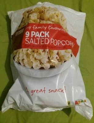 Salted popcorn