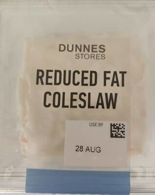 Reduced fat coleslaw