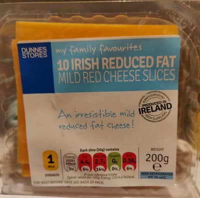 Reduced Fat Mild Cheese slices