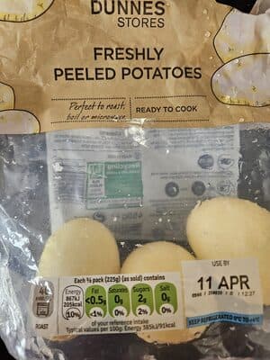 Peeled Potatoes