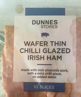 Wafer thin chilli glazed irish ham
