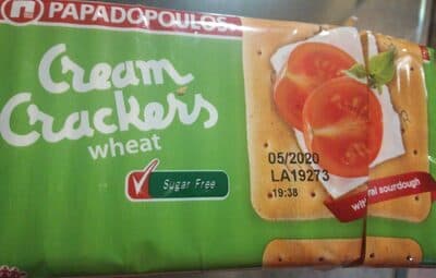 Cream Crackers wheat sugar free