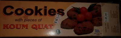 Cookies with pieces of Koum Quat