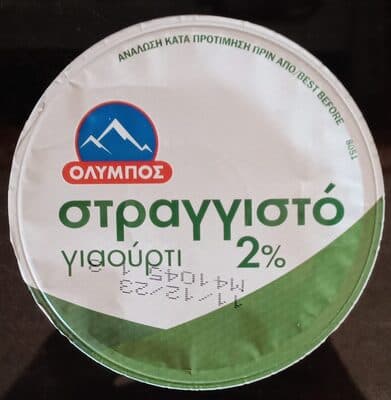 strained yogurt 2%