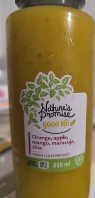 Orange, Apple, Mango, Maracuja, Chia