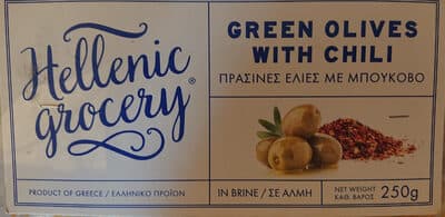 Green olives with chili