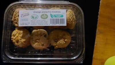 Orange Pistachio Cookies