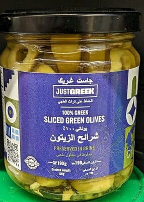 JustGreek Sliced Greek Olives